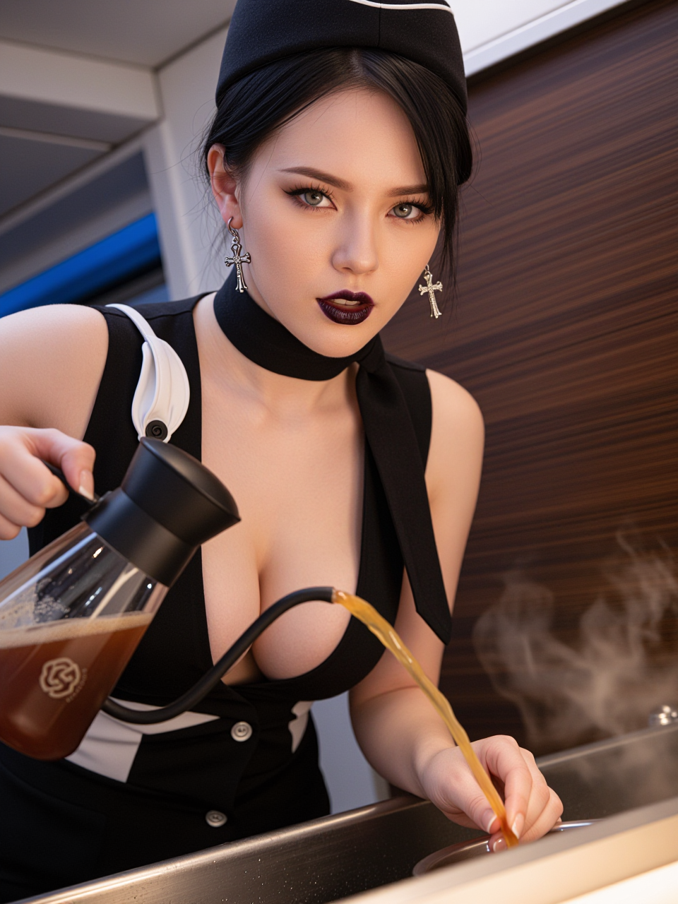 Gothic Flight Attendant